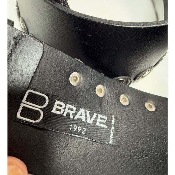 Brave made in Canada Wide Leather Hip Waist Belt size 38 - Picture 9 of 9